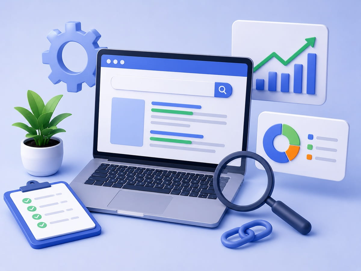 Basic SEO Setup for Small Business Websites page structure layout