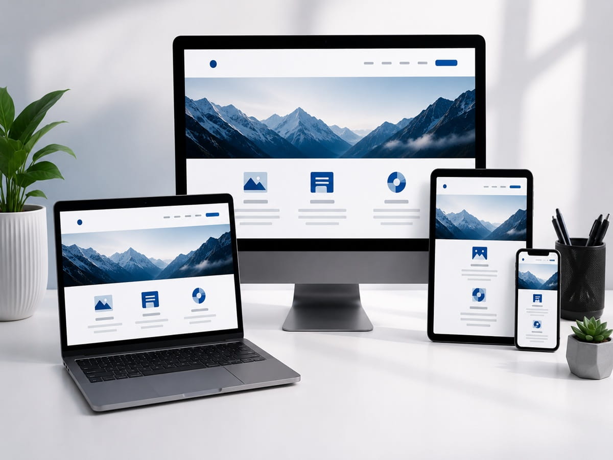 Professional Business Website Design responsive service layout