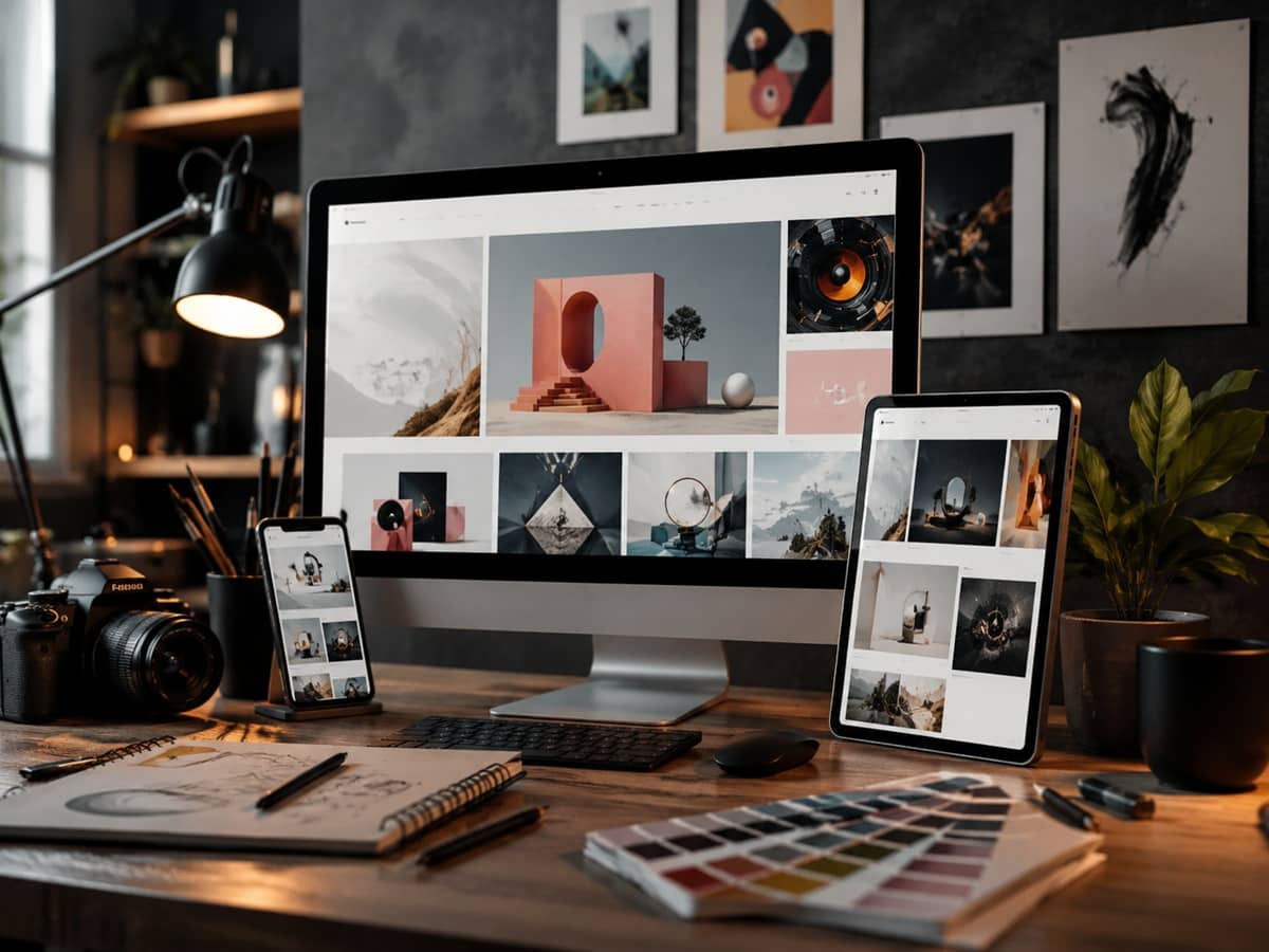 Modern Portfolio Website Design homepage preview