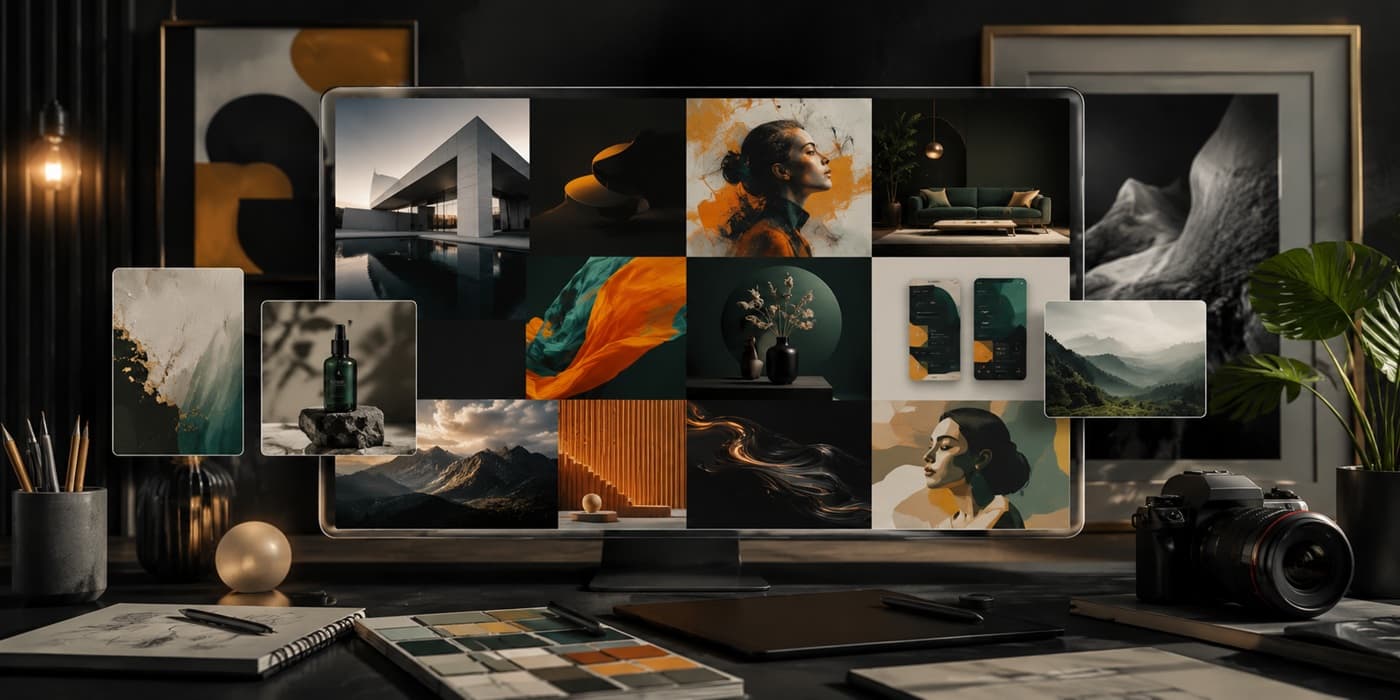 Modern Portfolio Website Design project showcase concept